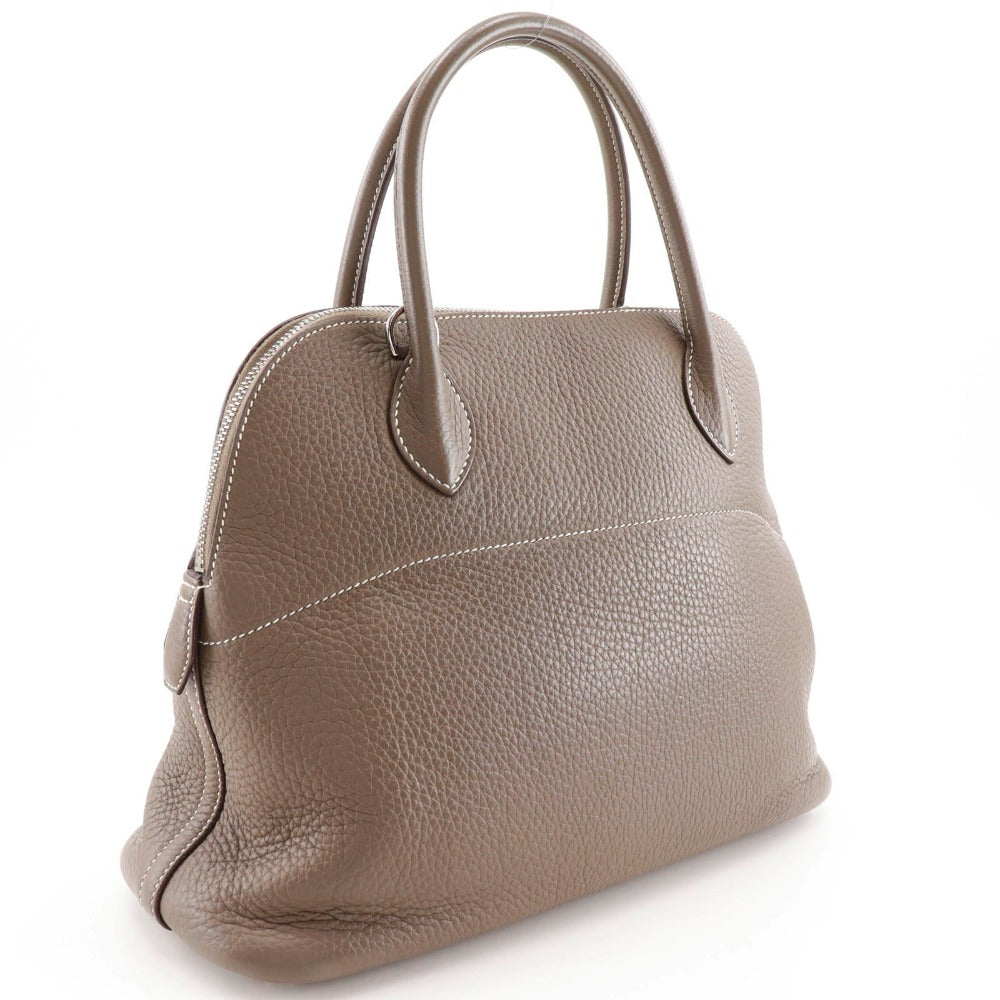 HERMES Handbag 029812CK-18 Taurillon Clemence gray Bored 31 Women Used Authentic