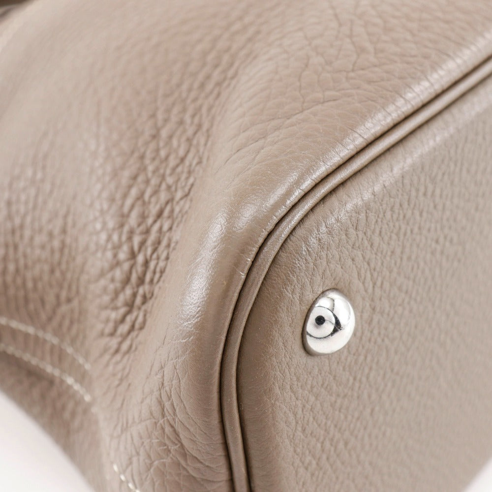 HERMES Handbag 029812CK-18 Taurillon Clemence gray Bored 31 Women Used Authentic