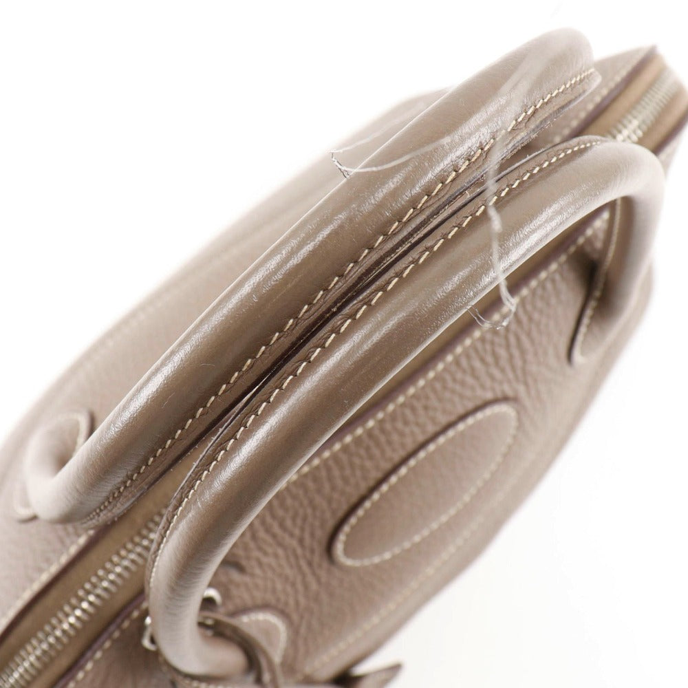 HERMES Handbag 029812CK-18 Taurillon Clemence gray Bored 31 Women Used Authentic