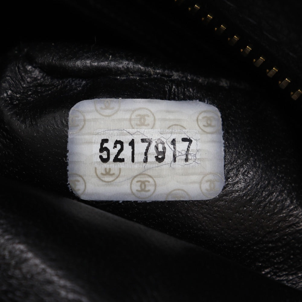 CHANEL Tote Bag A01804 Caviar skin black COCO Mark Replica Tote Women Used Authentic