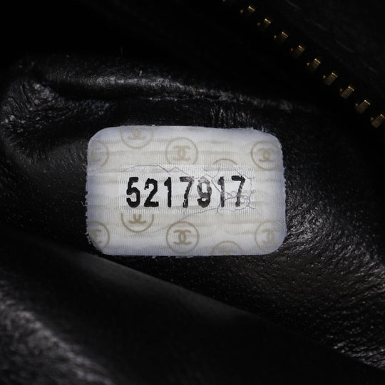 CHANEL Tote Bag A01804 Caviar skin black COCO Mark Replica Tote Women Used Authentic