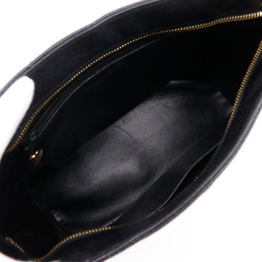 CHANEL Tote Bag A01804 Caviar skin black COCO Mark Replica Tote Women Used Authentic