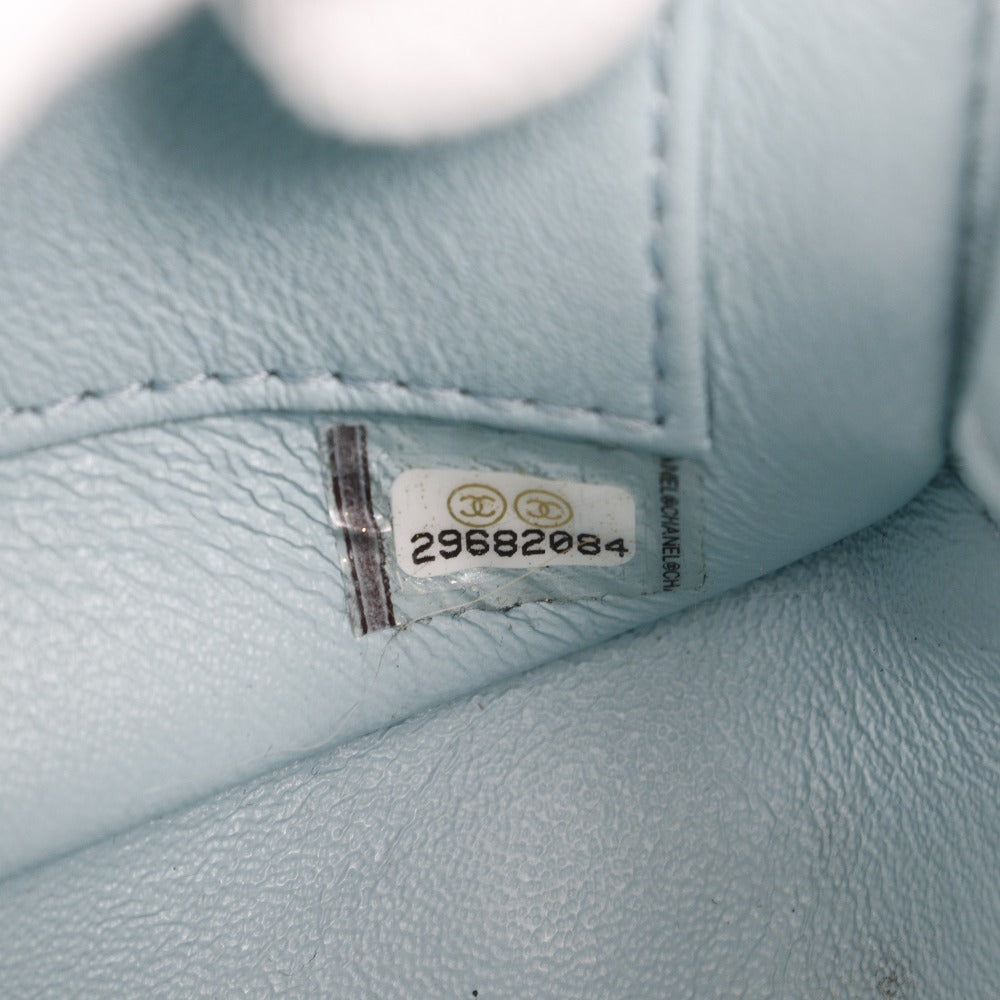 CHANEL Handbag Calfskin light blue 2WAYShoulder Matrasse Trendy COCO Mark Women Used Authentic