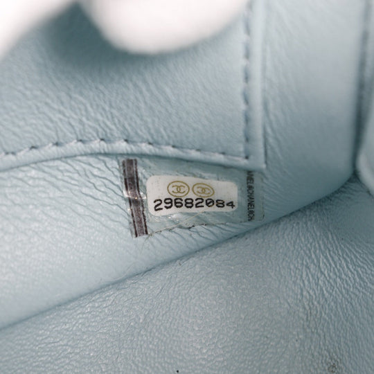 CHANEL Handbag Calfskin light blue 2WAYShoulder Matrasse Trendy COCO Mark Women Used Authentic