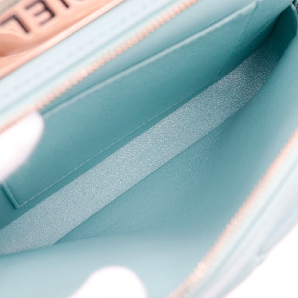 CHANEL Handbag Calfskin light blue 2WAYShoulder Matrasse Trendy COCO Mark Women Used Authentic