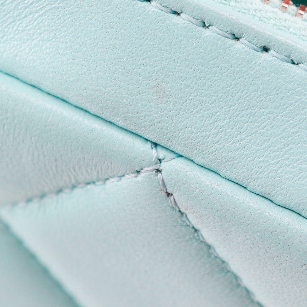CHANEL Handbag Calfskin light blue 2WAYShoulder Matrasse Trendy COCO Mark Women Used Authentic