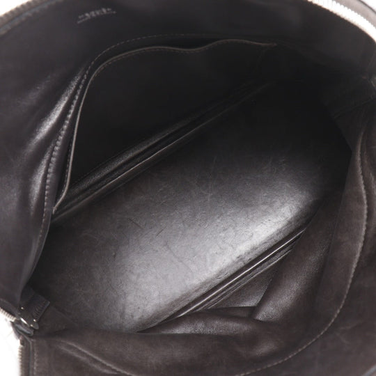 HERMES Handbag Taurillon Clemence Dark brown Bored 31 Women Used Authentic