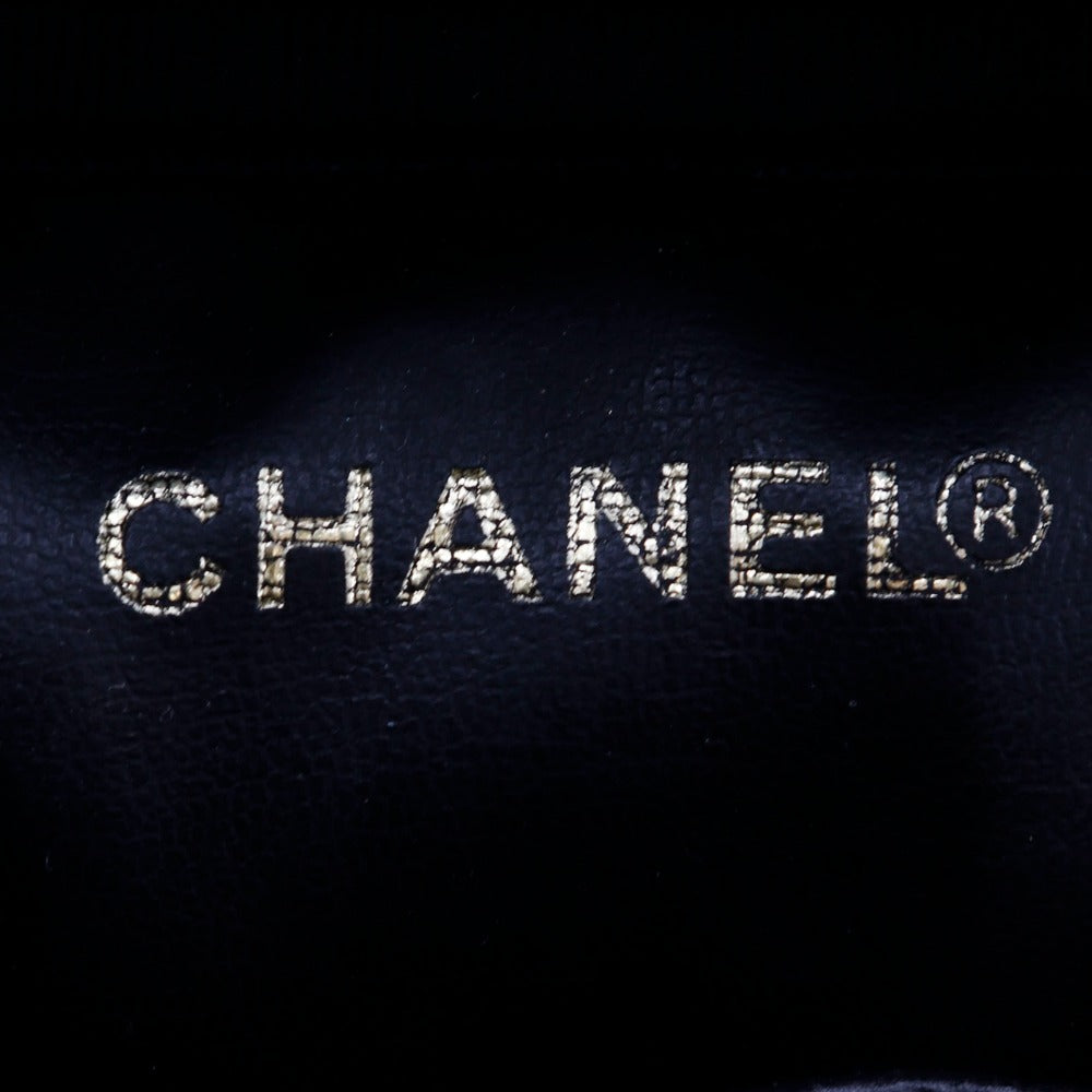 CHANEL Pouch A01998 Caviar skin black Handbag Vanity Women Used Authentic