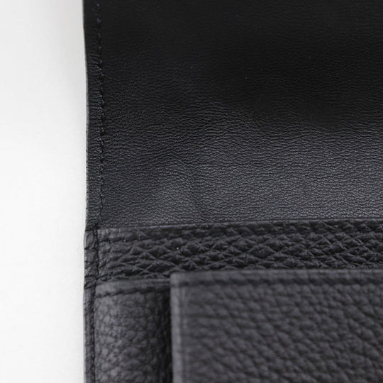HERMES Long Wallet Purse Togo black Dogon GM unisex(Unisex) Used Authentic
