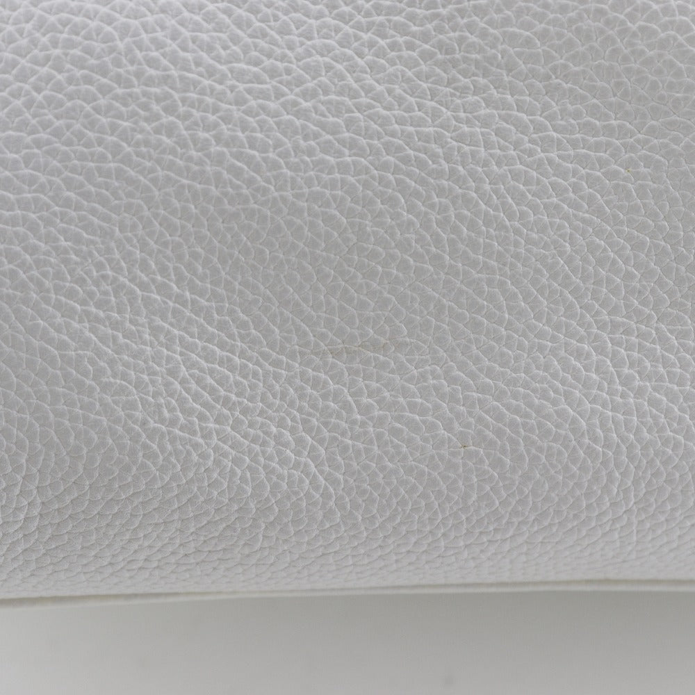 CHANEL Tote Bag A15206 Caviar skin White 2WAYShoulder Executive tote Women Used Authentic