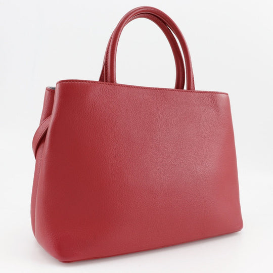 FENDI Handbag 8BH253 Calfskin Red 2WAYShoulder Petite to Jules Women Used Authentic