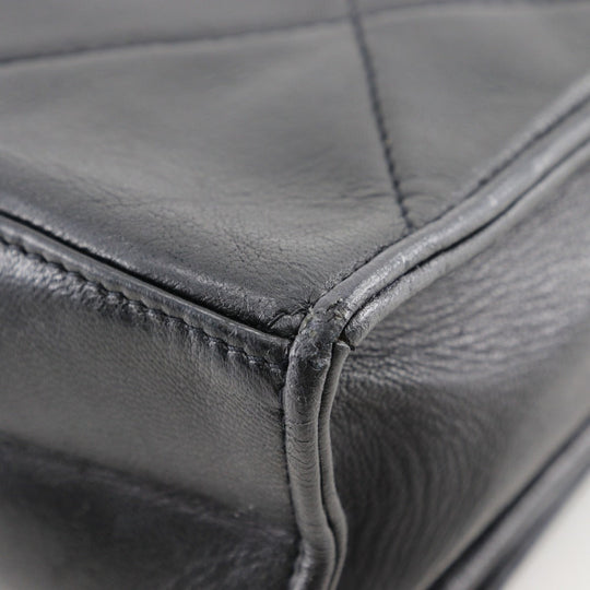 CHANEL Shoulder Bag lambskin black Matrasse Diamond stitch ChainShoulder Women Used Authentic