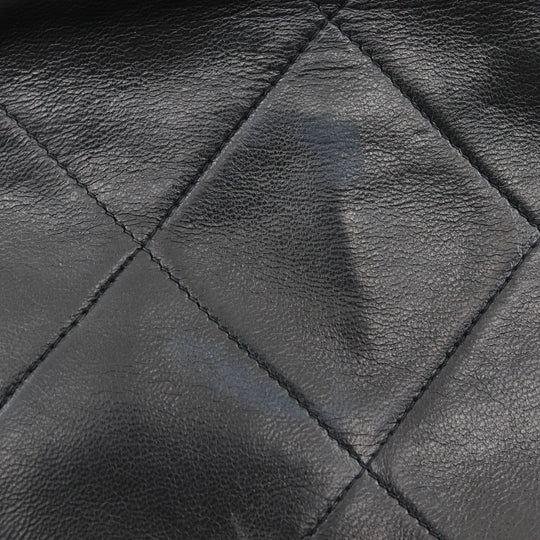 CHANEL Shoulder Bag lambskin black Matrasse Diamond stitch ChainShoulder Women Used Authentic