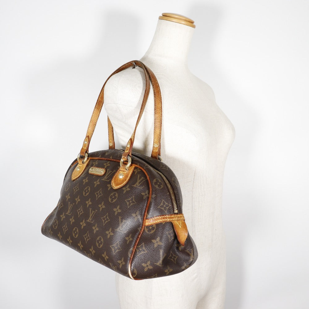 LOUIS VUITTON Shoulder Bag M95565 Monogram canvas Brown Montorgueil PM Women Used Authentic