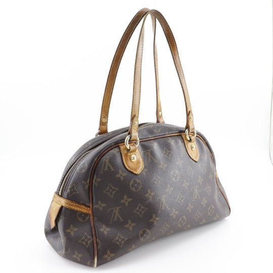 LOUIS VUITTON Shoulder Bag M95565 Monogram canvas Brown Montorgueil PM Women Used Authentic