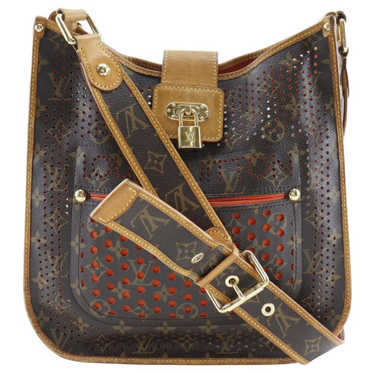 LOUIS VUITTON Shoulder Bag M95174 Monogram Perfo Brown / orange Musette Women Used Authentic