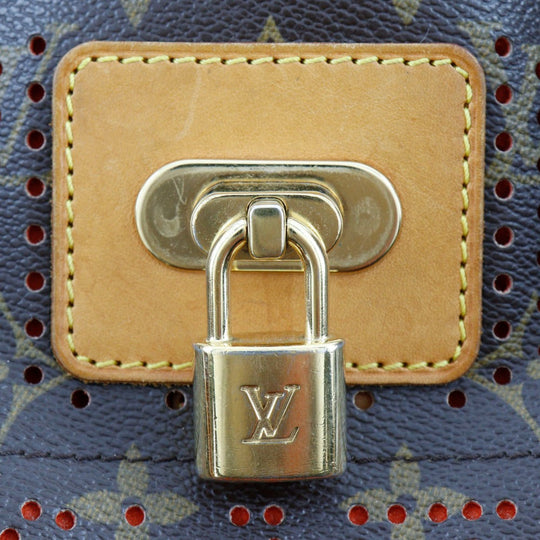 LOUIS VUITTON Shoulder Bag M95174 Monogram Perfo Brown / orange Musette Women Used Authentic