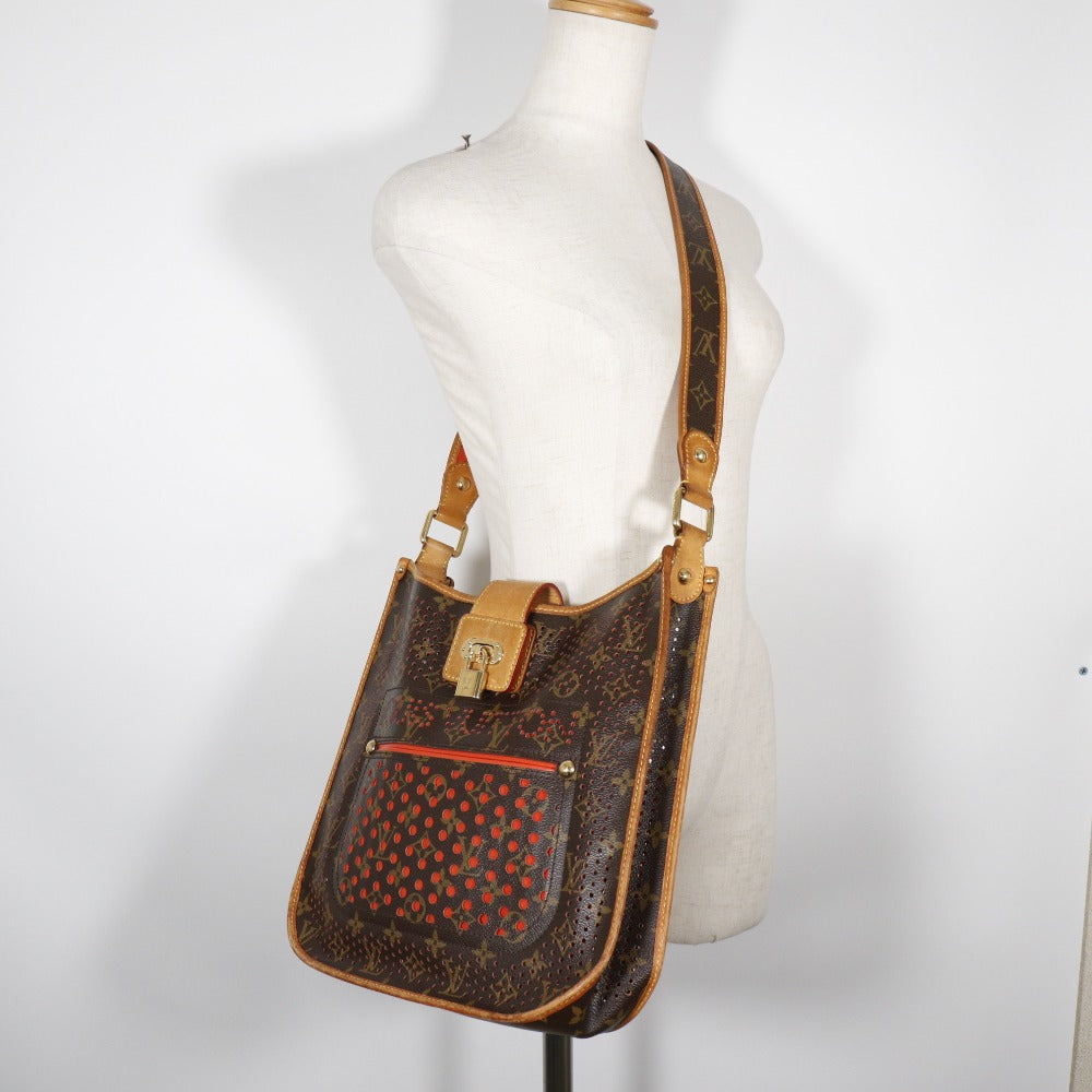LOUIS VUITTON Shoulder Bag M95174 Monogram Perfo Brown / orange Musette Women Used Authentic
