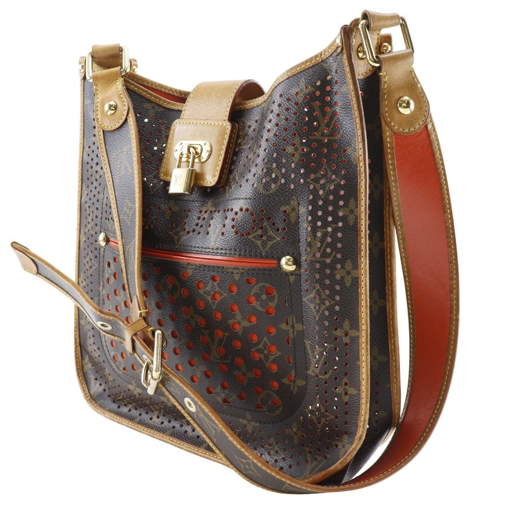LOUIS VUITTON Shoulder Bag M95174 Monogram Perfo Brown / orange Musette Women Used Authentic