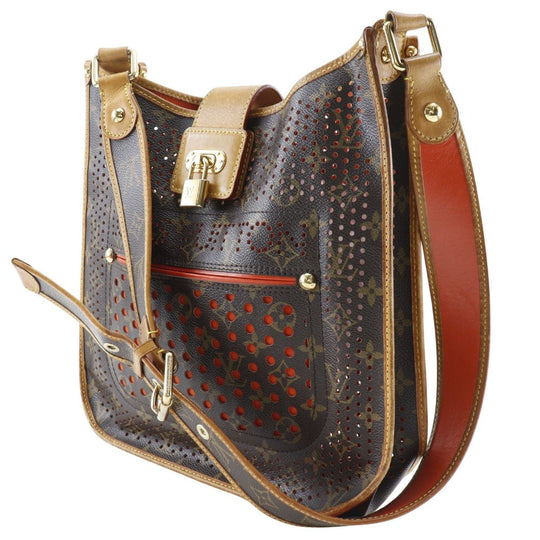 LOUIS VUITTON Shoulder Bag M95174 Monogram Perfo Brown / orange Musette Women Used Authentic