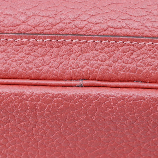 HERMES Tote Bag Negonda Red Garden party PM Women Used Authentic
