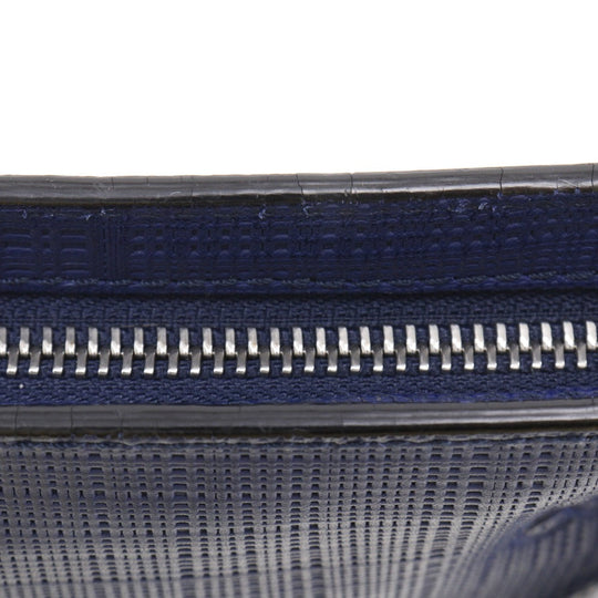 LOEWE Shoulder Bag Embossed leather Blue anagram unisex(Unisex) Used Authentic