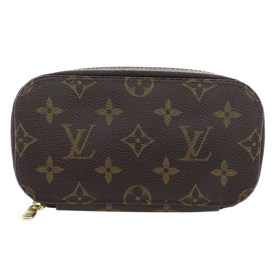 LOUIS VUITTON Pouch M47510 Monogram canvas Brown Cosmetics Pouch Truth Brush PM Women Used Authentic