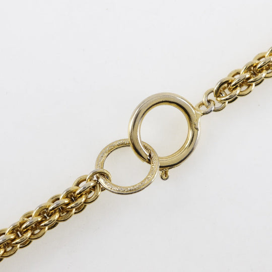 CHANEL Necklace Plated Gold gold vintage long Women Used Authentic