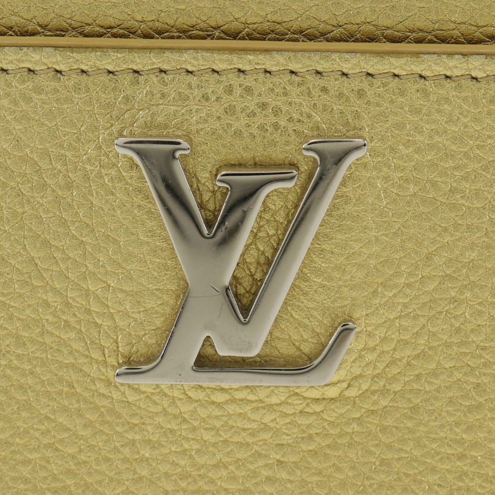 LOUIS VUITTON Long Wallet Purse M69058 Grain Calfskin Leather gold Japan exclusive color Zippy Rock Me Women Used Authentic