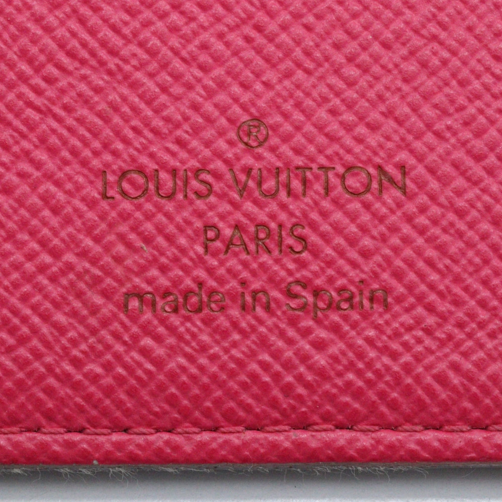 LOUIS VUITTON Long Wallet Purse M93754 Monogram multicolor Black / pink Portefeuille Ansolit Women Used Authentic