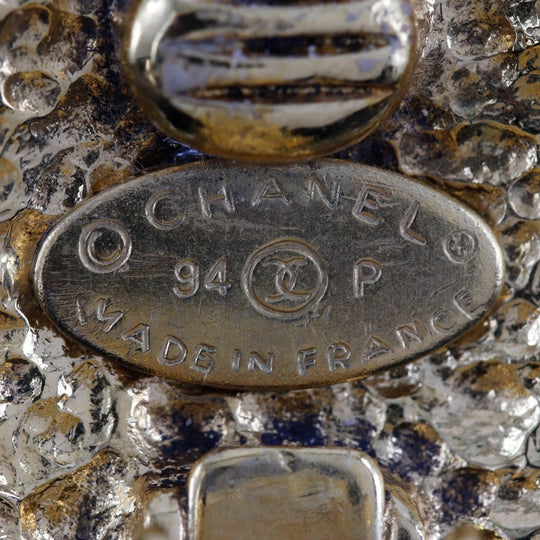 CHANEL Earring Plated Gold gold vintage COCO Mark Women Used Authentic