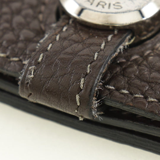 HERMES Bifold Wallet Togo Brown Card Case Dogon compact