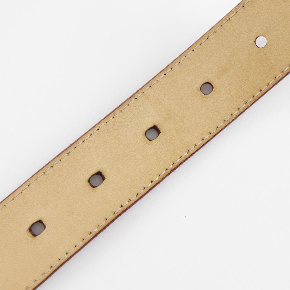 LOUIS VUITTON belt M6980 Monogram Vernis Red Saintur Women 80/32 Used Authentic