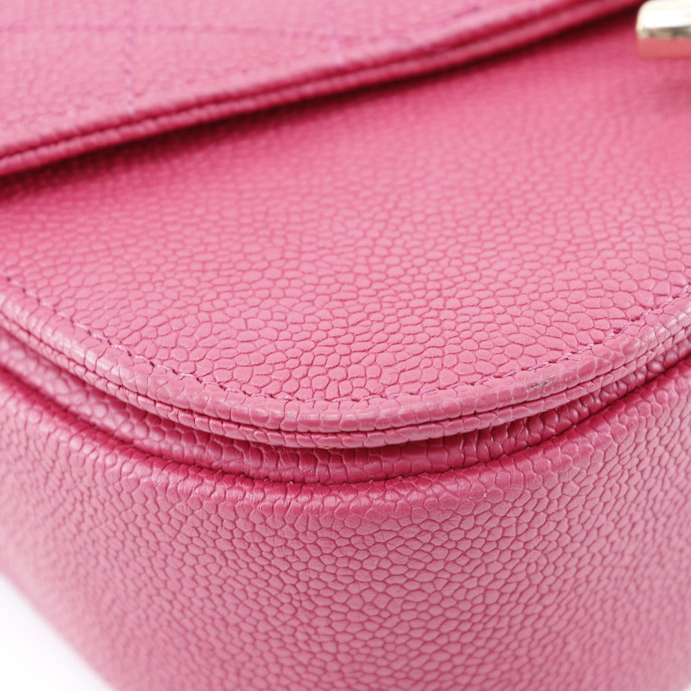 CHANEL Handbag A93659 Caviar skin pink 2WAYShoulder COCO Mark top handle Women Used Authentic