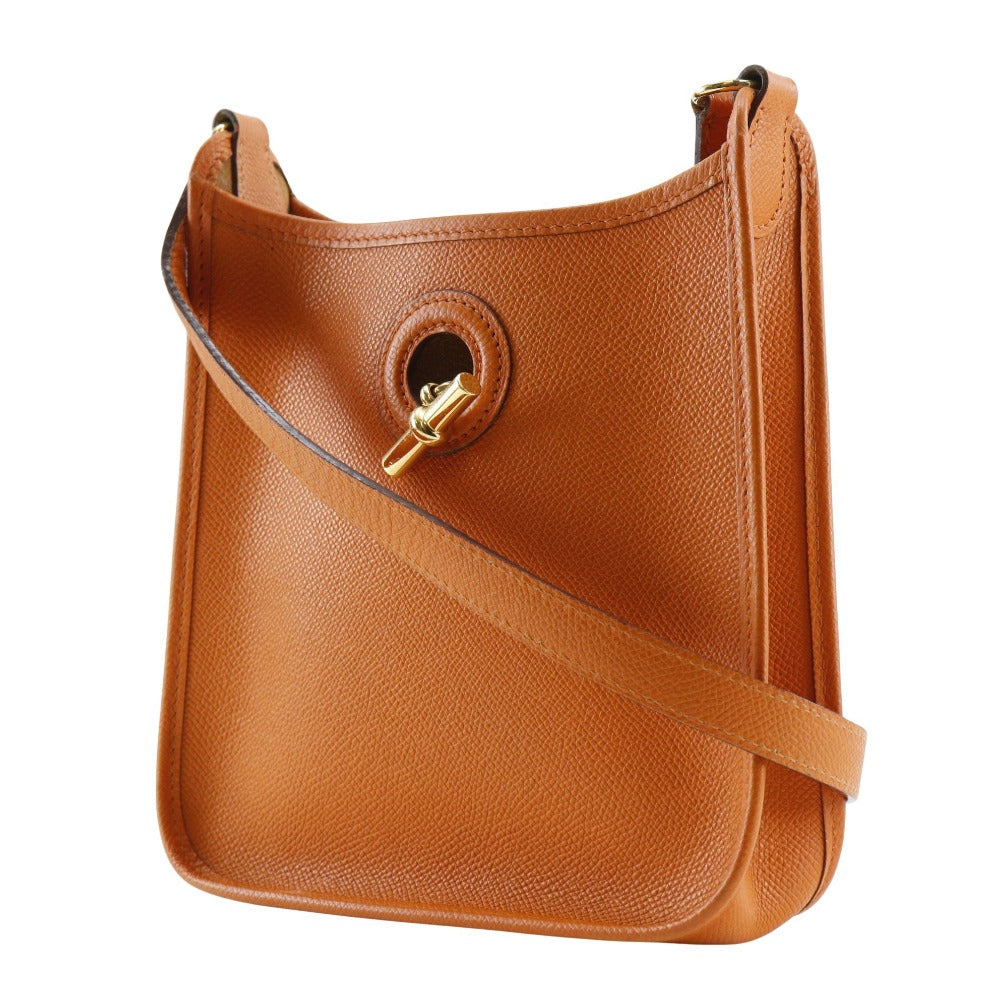 HERMES Shoulder Bag Epsom Orange Vespa TPM Women Used Authentic