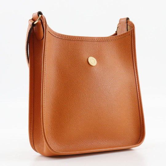 HERMES Shoulder Bag Epsom Orange Vespa TPM Women Used Authentic
