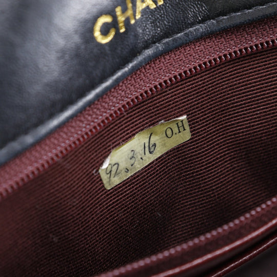 CHANEL Shoulder Bag lambskin black vintage 2.55 Matrasse ChainShoulder Women Used Authentic