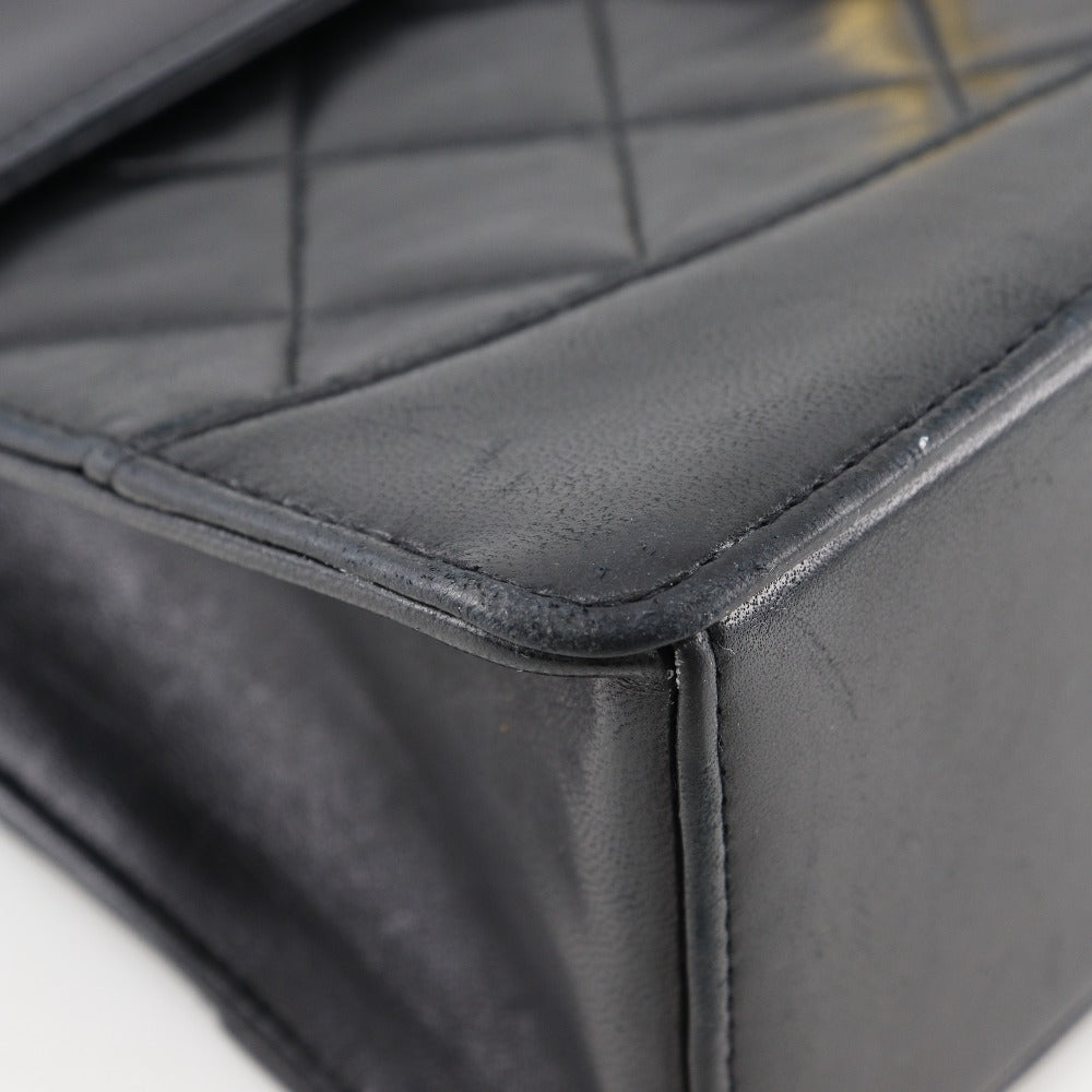 CHANEL Shoulder Bag lambskin black vintage 2.55 Matrasse ChainShoulder Women Used Authentic