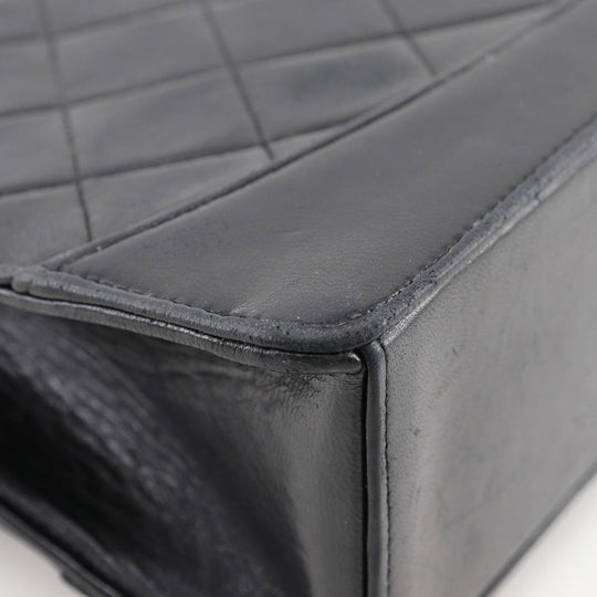 CHANEL Shoulder Bag lambskin black vintage 2.55 Matrasse ChainShoulder Women Used Authentic