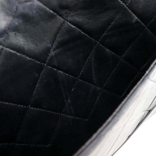 CHANEL Shoulder Bag lambskin black vintage 2.55 Matrasse ChainShoulder Women Used Authentic