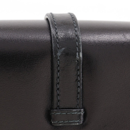 GUCCI Shoulder Bag Calfskin black 2-way clutch Old Gucci Women Used Authentic