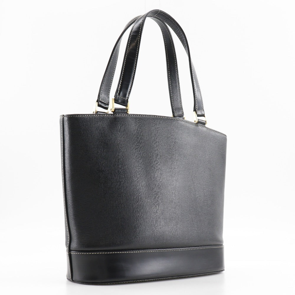 BURBERRY Handbag Calfskin black Tote Bag shadow horse With logo Women Used Authentic