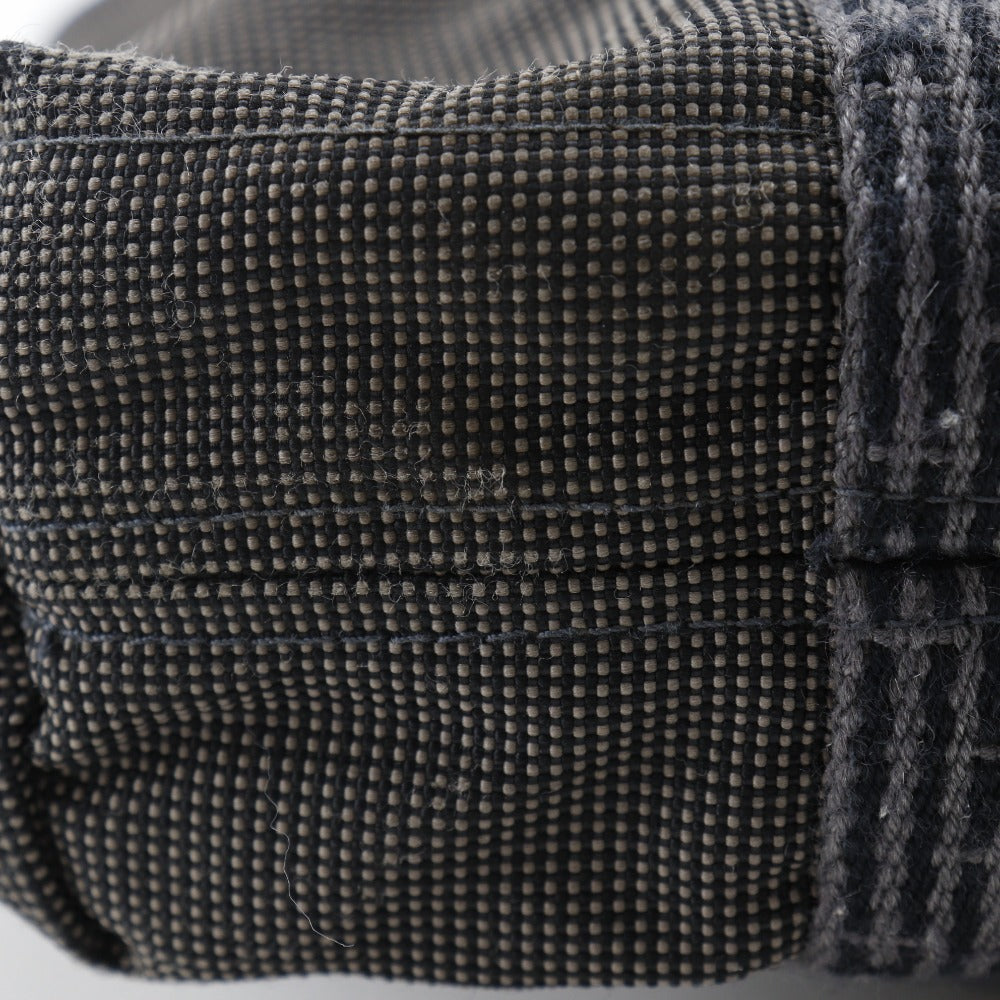 HERMES Handbag Nylon canvas gray Tote Bag Her Line Cabas mens(Unisex) Used Authentic