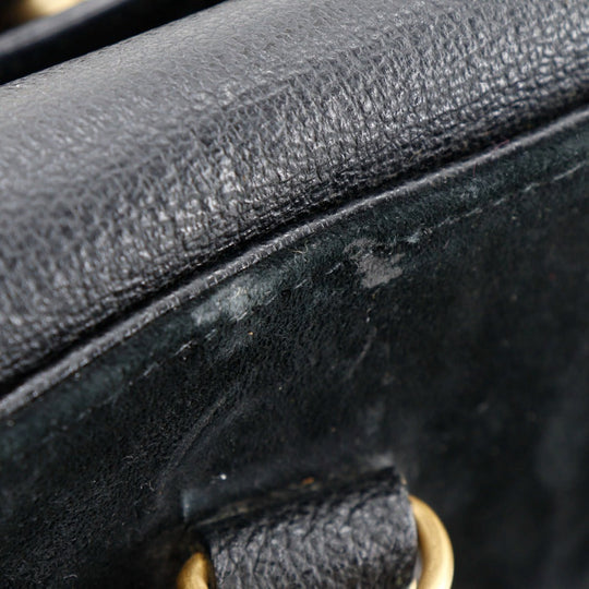 GUCCI Tote Bag Suede black Old Gucci Bang Boot Women Used Authentic