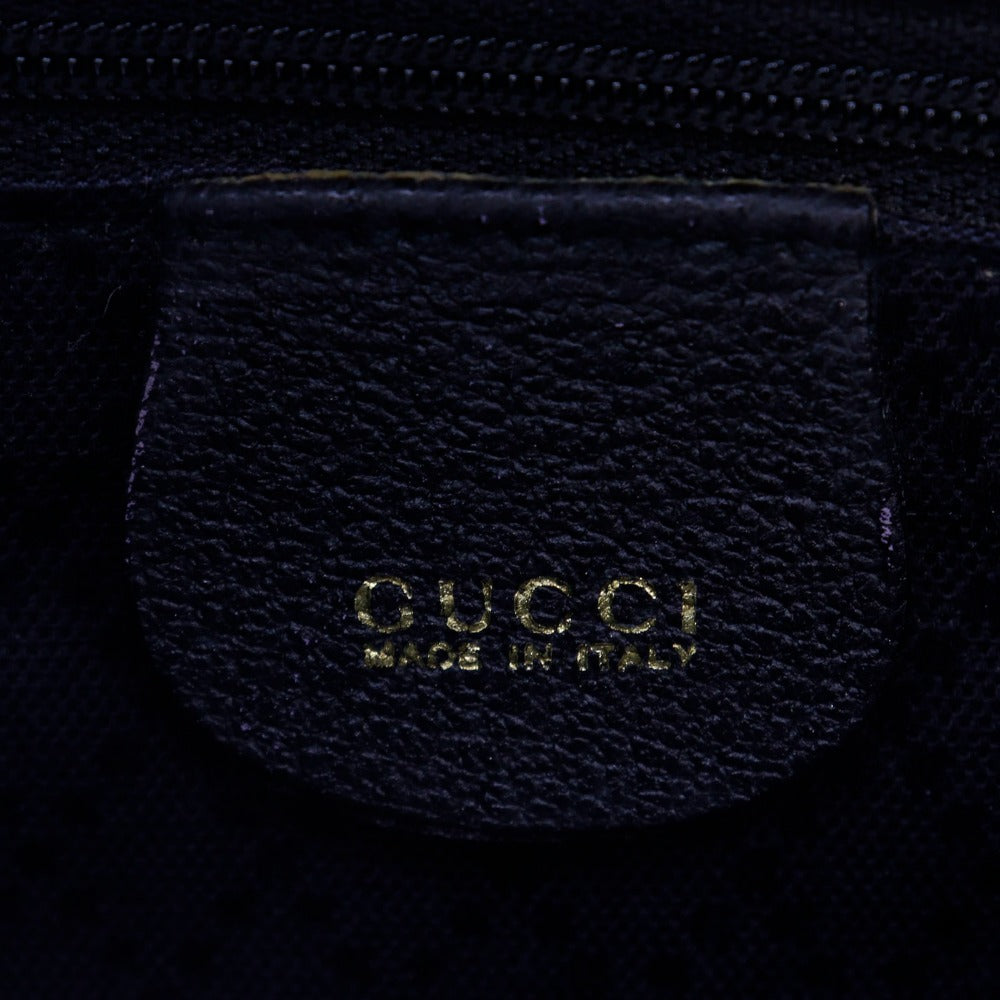 GUCCI Tote Bag Suede black Old Gucci Bang Boot Women Used Authentic