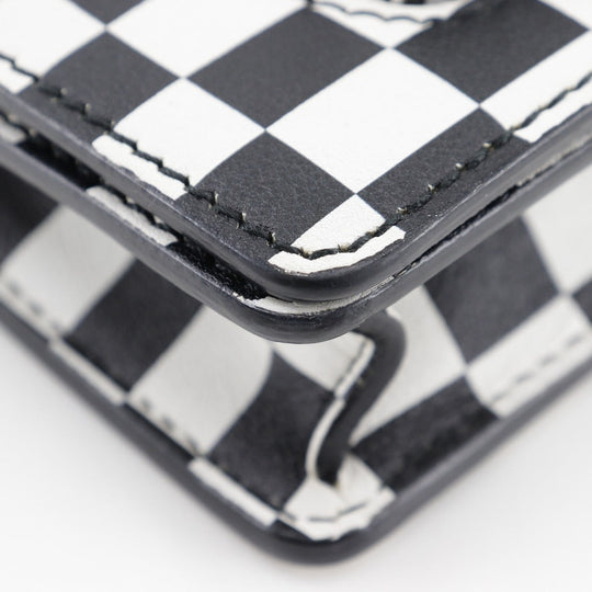 Christian Dior Shoulder Bag Calfskin Black / white 2-way clutch Jadior Women Used Authentic