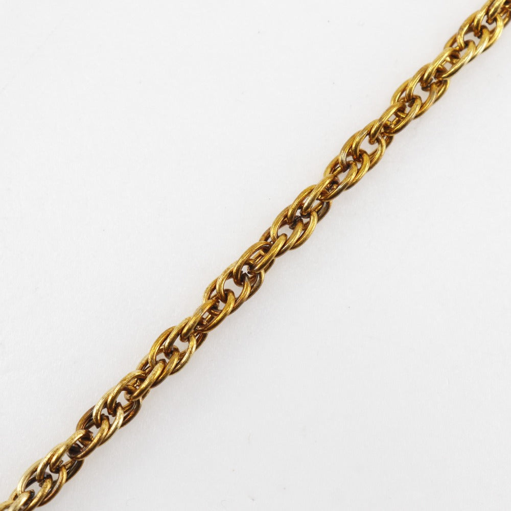 CHANEL Necklace Plated Gold gold vintage COCO Mark Women Used Authentic