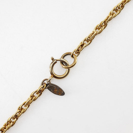 CHANEL Necklace Plated Gold gold vintage COCO Mark Women Used Authentic