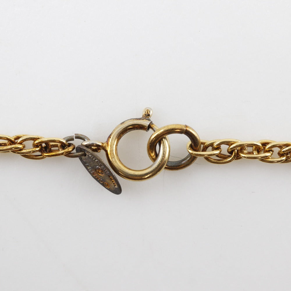 CHANEL Necklace Plated Gold gold vintage COCO Mark Women Used Authentic