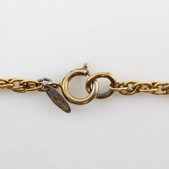 CHANEL Necklace Plated Gold gold vintage COCO Mark Women Used Authentic